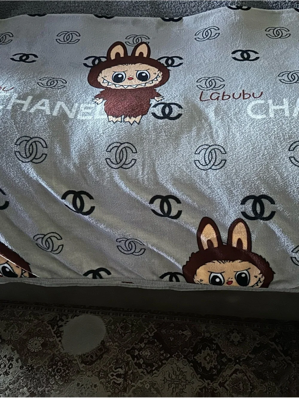 Gray Silver Blanket